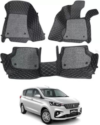 ARNEJA Leatherite 7D Mat For  Maruti Suzuki Ertiga(Black, Beige)