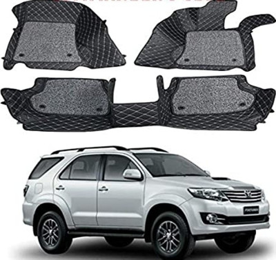 arneja trading company Leatherite 7D Mat For  Toyota Fortuner Old(Black)