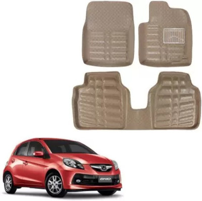 arneja trading company Polyutherine 3D Mat For  Honda Brio(Beige)