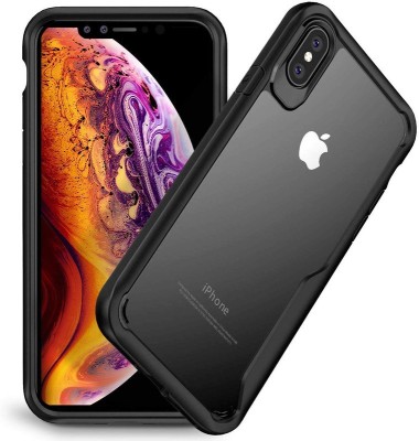 Rakulo Back Cover for Apple iPhone XS Max(Black, Dual Protection, Silicon, Pack of: 1)