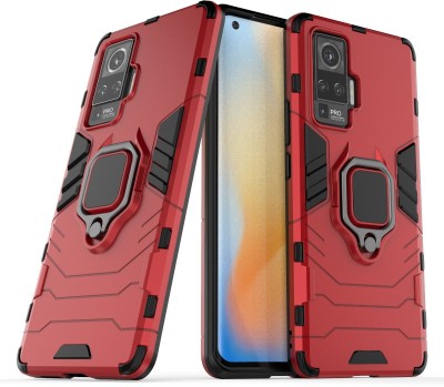 MOBIRUSH Back Cover for Vivo X50 Pro(Red, Rugged Armor, Pack of: 1)