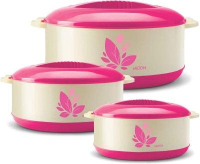 MILTON ORCHID JR Gift Set Pack of 3 Thermoware Casserole(500 ml, 1000 ml, 1500 ml)