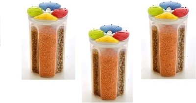 kkart Plastic Grocery Container  - 2000 ml(Pack of 3, Multicolor)