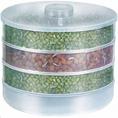 RK STORS Plastic Sprout Maker  - 1500 ml(White)