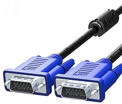 Flipkart SmartBuy FSB_VGA_3m 1.5 m VGA Cable(Compatible with TV, Compute, Black, Blue, One Cable)