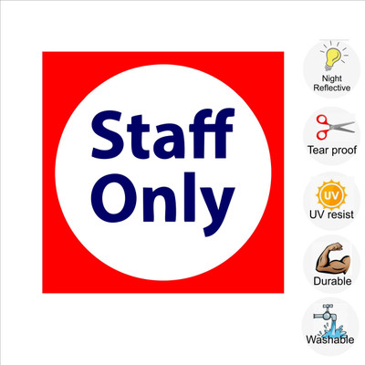 pilot18 STAFF ONLY Emergency Sign(Reflective Sign)