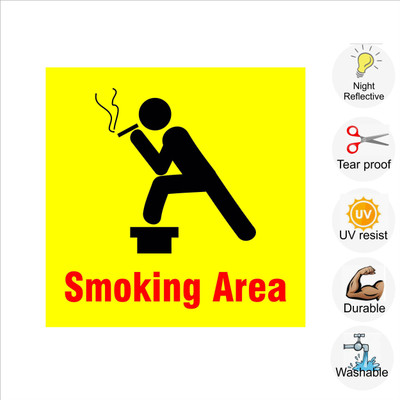 pilot18 Smoking Area Emergency Sign(Reflective Sign)