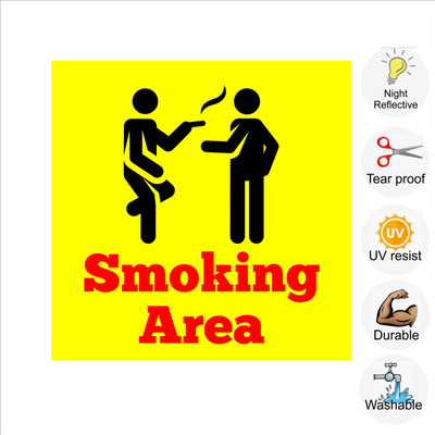 pilot18 Smoking Area Emergency Sign(Reflective Sign)