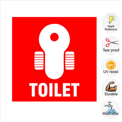 pilot18 TOILET Emergency Sign(Reflective Sign)