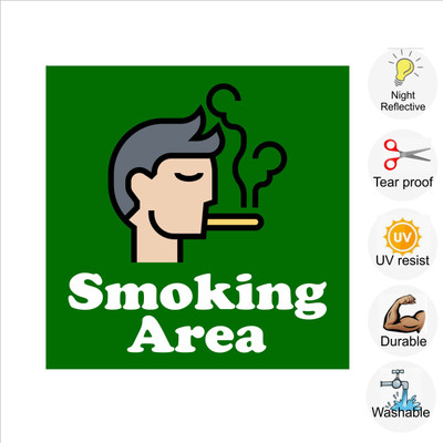 pilot18 Smoking Area Emergency Sign(Reflective Sign)