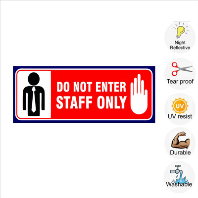 pilot18 DO NOT ENTER STAFF ONLY Emergency Sign(Reflective Sign)