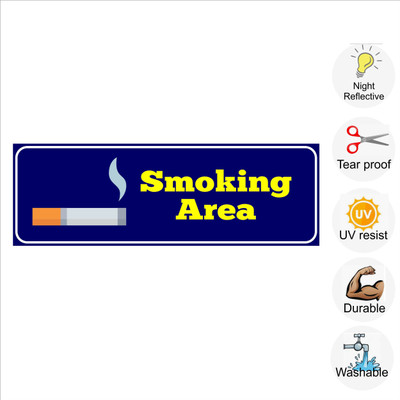 pilot18 Smoking Area Emergency Sign(Reflective Sign)