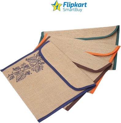 Flipkart SmartBuy Jute Handicraft Document Bag/ Document Holder(Set Of 4, Multicolor)