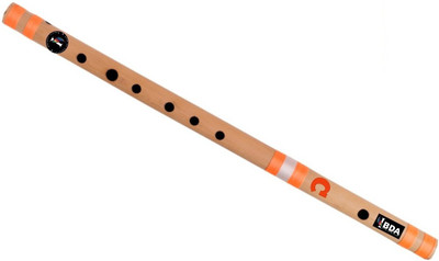 IBDA Flute Natural C Scale for Professional / Beginner Bamboo Bansuri 19 inch ( Silk Thread ). Go Vocal for Local for MUSICIANS (48 cm) SANITIZED Bamboo Flute(48 cm)