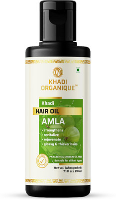 khadi ORGANIQUE Amla Hair Oil Without Mineral Oil Hair Oil(210 ml)