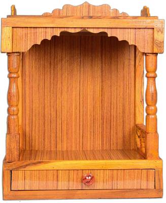 Hydroshell Plywood Mandir for Pooja Room Wall Hanging Temple Engineered Wood Home Temple  (Height: 52, Pre-assembled)