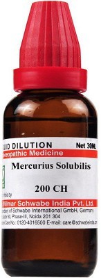 Dr.Willmar Schwabe India Mercurius Solubilis 200CH Liquid(3 x 30 ml)