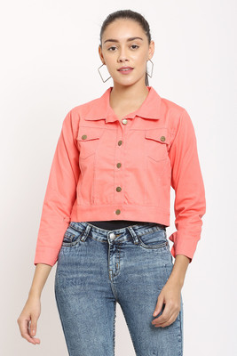 Micro Mount 3/4th Sleeve Solid Women Denim Jacket