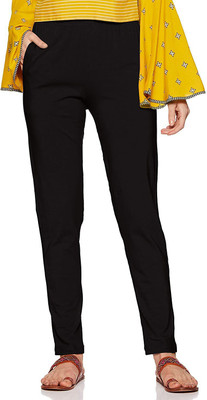 Lyra Regular Fit Women Black Trousers