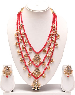 Swarajshop Alloy Gold-plated Gold Jewellery Set(Pack of 1)