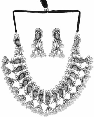 YELLOW CHIMES Copper Brass Silver, Black Jewellery Set(Pack of 1)