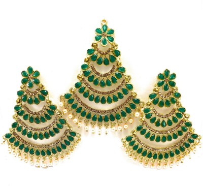 Tiank Innovation Metal, Copper, Alloy Gold-plated Gold, Green, Turquoise Jewellery Set(Pack of 1)