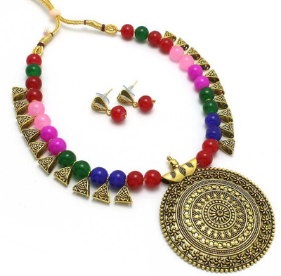 Foxy Trend Alloy Brass Multicolor Jewellery Set(Pack of 1)