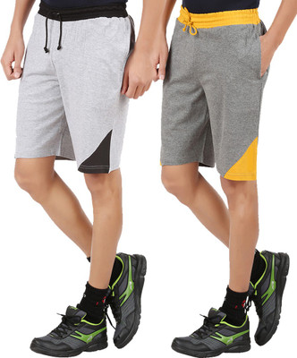 CHECKERSBAY Color Block Men Multicolor Regular Shorts