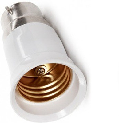 SEASPIRIT B22 to E27 Converter adapter Plastic base Light socket Bulb base Holder Plastic, Aluminium Light Socket(Pack of 1)