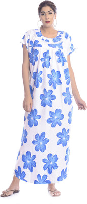 Apratim Women Nighty(Blue, White)