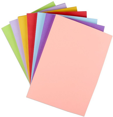 Flipkart SmartBuy color paper PLAIN A4 80 gsm, 90 gsm Drawing Paper(Set of 1, multicolr)