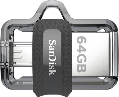 SanDisk Dual Drive, M3.0 64 GB Pen Drive(Grey, Silver)