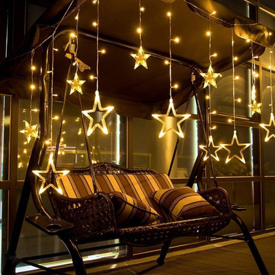 Blooming Faith 138 LEDs 2.01 m Yellow Steady Star Rice Lights(Pack of 1)