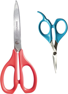 munix GL-1173 Combo Pack Scissors(Set of 2, Red, Blue)