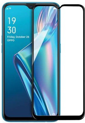 DSCASE Edge To Edge Tempered Glass for OPPO A12(Pack of 1)