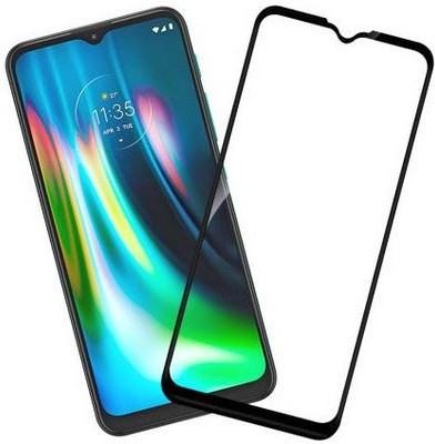 HOBBYTRONICS Edge To Edge Tempered Glass for MOTOROLA MOTO G9(Pack of 1)