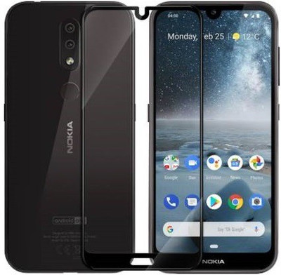 HOBBYTRONICS Edge To Edge Tempered Glass for NOKIA 4.2(Pack of 1)