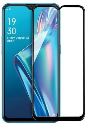 AKSHUD Edge To Edge Tempered Glass for OPPO A12(Pack of 1)