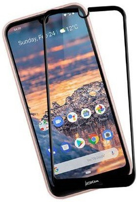 HOBBYTRONICS Edge To Edge Tempered Glass for NOKIA 4.2(Pack of 1)