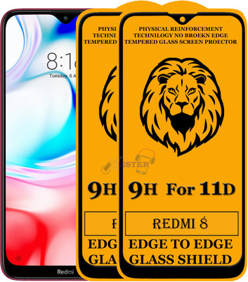 Xester Edge To Edge Tempered Glass for Redmi 8(Pack of 2)