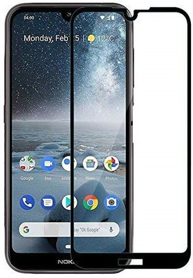 HOBBYTRONICS Edge To Edge Tempered Glass for NOKIA 4.2(Pack of 1)