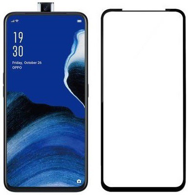 AKSHUD Edge To Edge Tempered Glass for Oppo Reno2 F(Pack of 1)