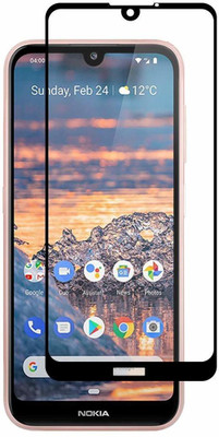 HOBBYTRONICS Edge To Edge Tempered Glass for NOKIA 4.2(Pack of 1)