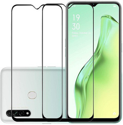 KARTRAY Edge To Edge Tempered Glass for Oppo A31(Pack of 2)