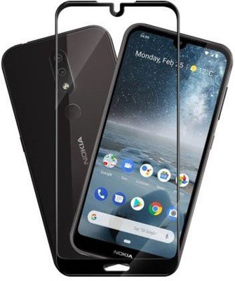 HOBBYTRONICS Edge To Edge Tempered Glass for NOKIA 4.2(Pack of 1)