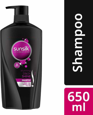 SUNSILK Stunning Black Shine Shampoo(650 ml)