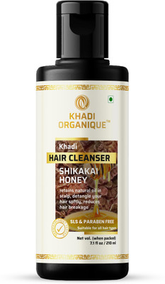 khadi ORGANIQUE Herbal Shikakai Honey Shampoo (Hair Cleanser) No SLS & Paraben(210 ml)