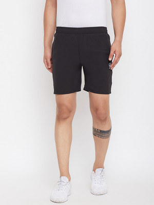 GOTO Solid Men Black Regular Shorts