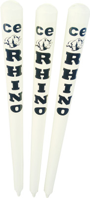 CE Rhino Cricket Wooden Stumps(White)