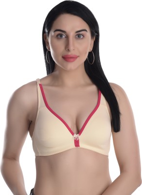 soft beauty Women T-Shirt Non Padded Bra(Beige)